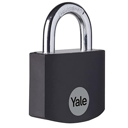Yale Cadenas aluminium 32 mm anse acier cémenté noir 3 clés