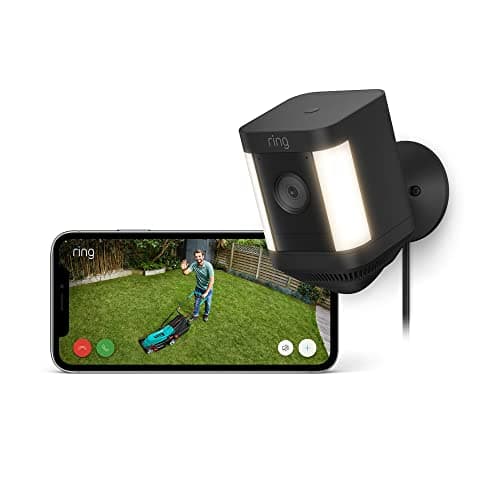Ring Caméra Spotlight Plus avec adaptateur secteur