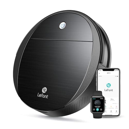 Lefant M213 Mini Robot Aspirateur Laveur de Sol 2200Pa Noir