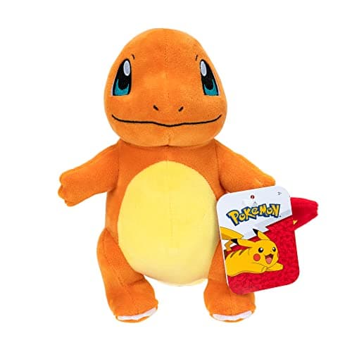 Peluche Pokémon Salamèche 20 cm - Jouet doux avec détails authentiques