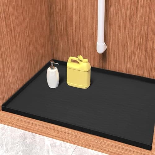 URMONA Tapis sous Évier en Silicone 48 x 86 cm, Protection Meuble Étanche