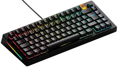 Clavier gaming mécanique Glorious GMMK 3 HE Hall Effect 75% TKL AZERTY Svart