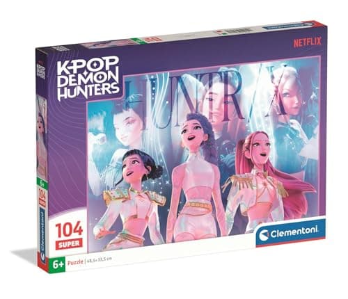 Puzzle Super K-Pop Demon Hunters 104 Pièces 48,5x33,5 cm Enfant Dès 6 Ans