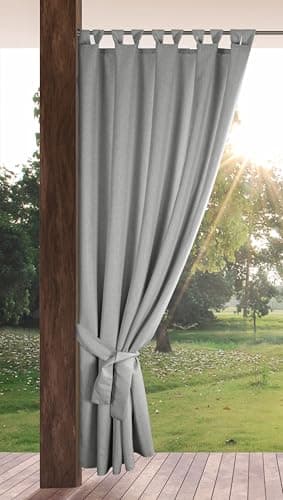 Eurofirany Rideau d'Extérieur Occultant & Imperméable Gris 220x155 cm
