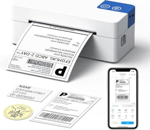 Etikez Imprimante Thermique d'Étiquettes de Bureau PL50E Blanc