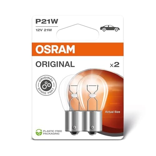 OSRAM ORIGINAL LINE 12V P21W Lampe de signalisation Double Blister 2 Lampes