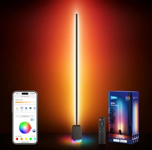 NEEWER Lampadaire LED Intelligent NF06 1500lm RGBCW connectable Alexa Google Assistant