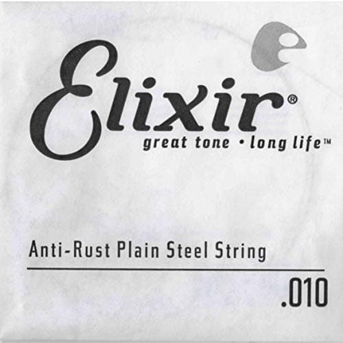 Corde acier plein Elixir tirant 010 pour guitare électrique ou acoustique