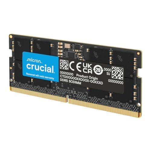 Crucial RAM 32Go DDR5 4800MHz CL40 Mémoire d’Ordinateur Portable CT32G48C40S5