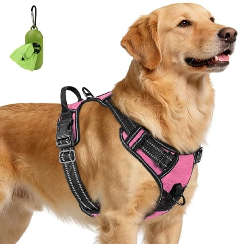 Joytale Harnais Anti-Traction pour Très Grand Chien XL Rose