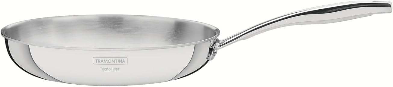 Tramontina - TRAMONTINA-Poêle Grano Ø 30cm - 3,4L Inox Triply - Cuisson perfectionnée, cuisson homogène, poignée ergonomique. Adaptée à l'induction, facile à nettoyer.