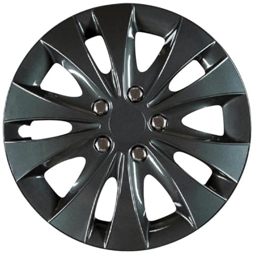 Cartrend Jeu de 4 enjoliveurs de roue auto 14 pouces modèle 70287