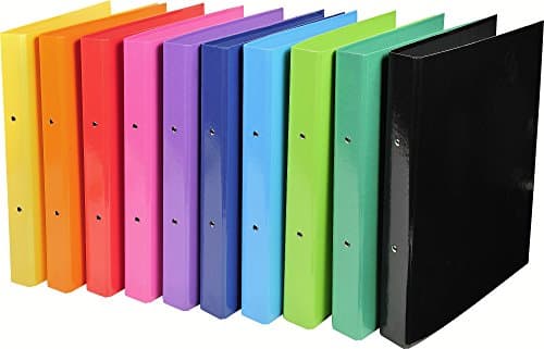 EXACOMPTA 54929E Classeur A4 2 anneaux 30mm Iderama Couleurs aléatoires