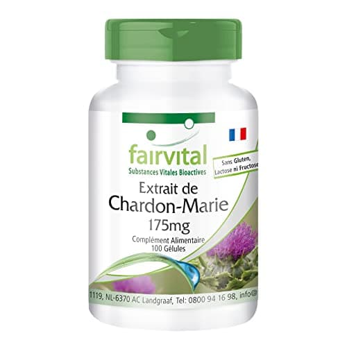 Fairvital Gélules de chardon-Marie 175mg, 100 gélules végétaliennes