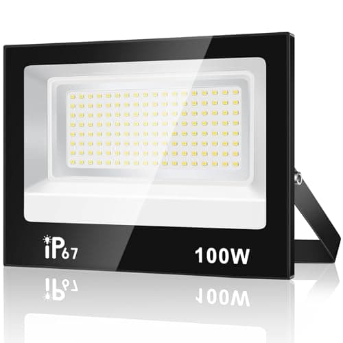 URTBST Projecteur LED Extérieur 100W 10000LM Blanc Froid IP67