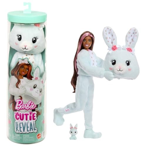 Barbie Poupée Cutie Reveal et accessoires, série Bunny
