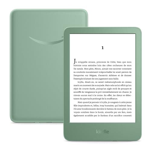Amazon Kindle 16 Go Nouvelle génération - Vert matcha (Sans publicités)