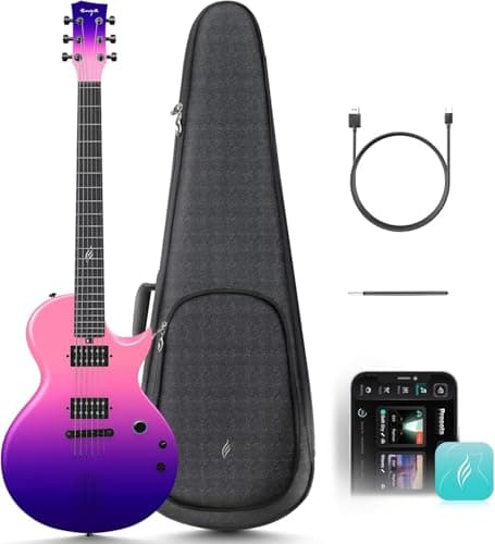 Enya Nova Go Sonic guitare électrique fibre de carbone 39 Cosmic Violet