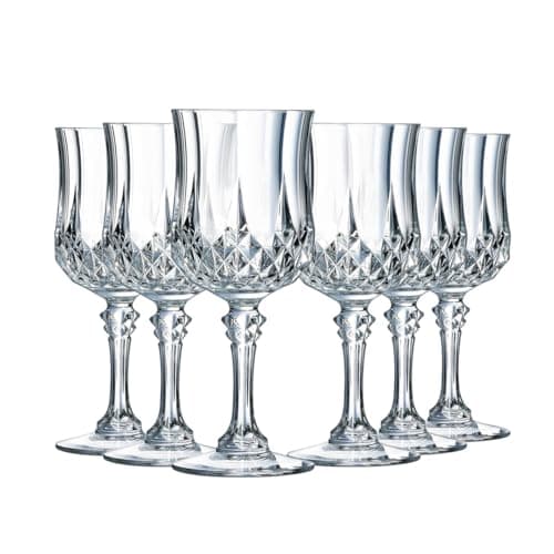 Cristal d'Arques Paris Verre à Vin Longchamp 17 cl Lot de 6