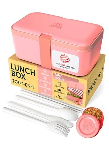 Umami Lunch Box Bento Tout en 1 avec Couverts et Séparateur