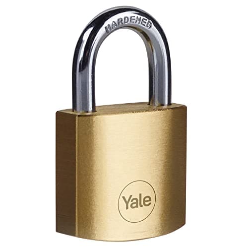 Yale Cadenas en laiton 30 mm, anse en acier cémenté avec 3 clés, pour casier et boîte à outils