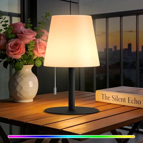 uuffoo Lampe de table sans fil LED 8 couleurs rechargeable USB IP44