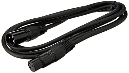 Pulse PLS00266 Câble DMX 3 broches XLR mâle vers femelle 2 m Noir