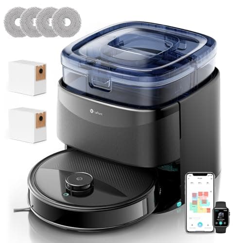 Lefant M3 Max Robot Aspirateur Laveur 20000 Pa avec Station Multifonctionnelle Noir
