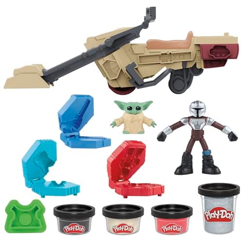 Hasbro Play-Doh Star Wars The Mandalorian Speeder Catapulte Coffret de Pâte à Modeler