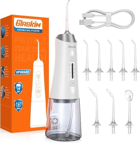 Jet Dentaire Hydropulseur Professionnel - 4 Modes de Nettoyage, Réservoir 320ML Grande Capacité