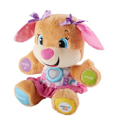 Fisher-Price Peluche interactive La Sœur de Puppy Éveil Progressif Version Allemande
