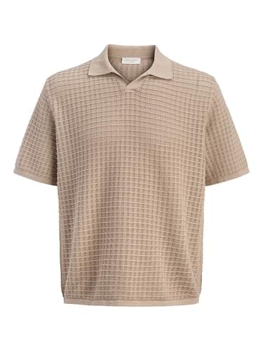 Jack & Jones Polo tricoté gris pour homme taille S
