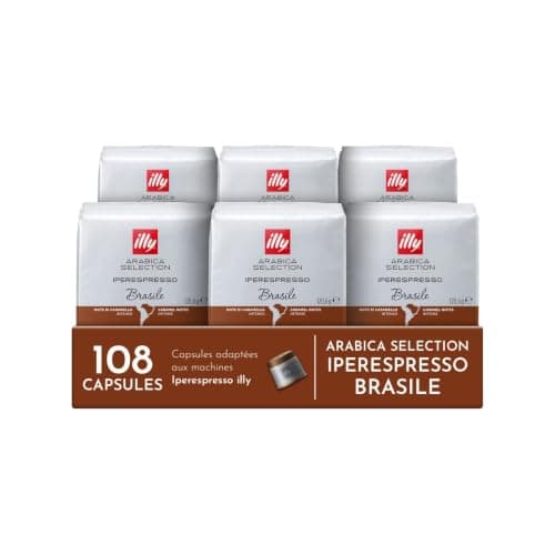 illy Capsules Iperespresso Arabica Selection Brésil 108 Capsules 6 Paquets de 18