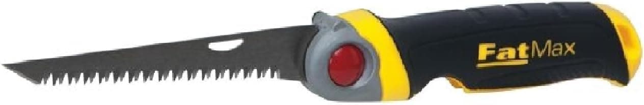 Stanley Fmht0-20559 Scie pour Usage Général Gamme Fatmax - Découpe du Plâtre - 8 dents/Pouce - denture Triple Biseaux - 3 Angles de Blocage - Système de Verrouillage - Poignée Bi matière Jaune | 3 positions de verrouillage, denture à 3 points pour une coupe rapide, poignée bi-matière antidérapante, pointe aiguisée