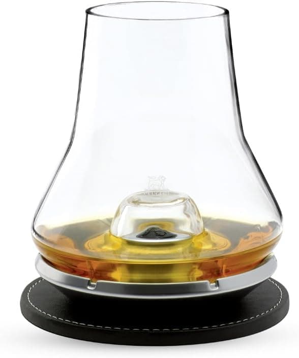 Peugeot- Coffret Dégustation Whisky - Verre à Whisky & Socle Rafraîchissant + Sous-Verre - Idée Cadeau Whisky, Armagnac, Cognac
