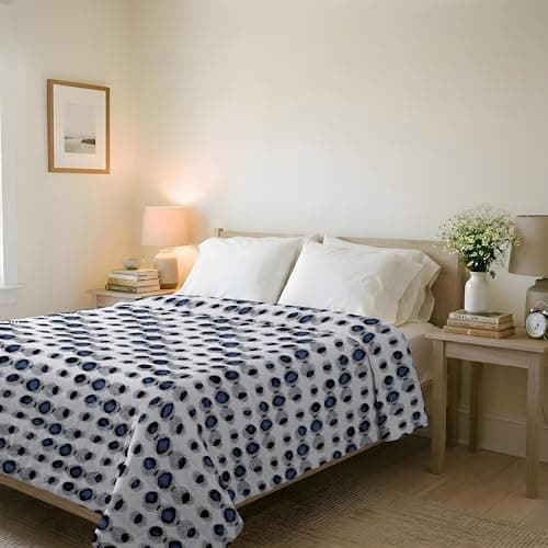 Couvre-lit matelassé d’été Ligne Basic Made in Italy en Microfibre Douce imprimée – Couette Printemps-été mi-Saison – Optical, Double 250x240 cm