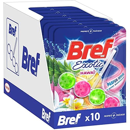 Bref WC Power Activ Hawaï Bloc WC 10x50g Fraîcheur Intense Anti-Calcaire