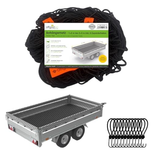 Offgridtec Filet d'Arrimage pour Remorque 1x2 m Extensible 2x3 m