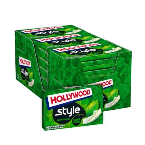Hollywood Style Chlorophylle - Lot de 18 Étuis de 12 Tablettes Sans Sucres