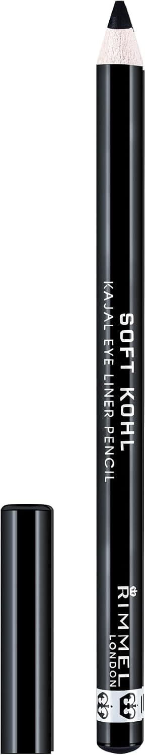 Rimmel - Crayon Soft Khôl - Couleur intense - Haute Précision - 061 Jet Black - 1,2gr