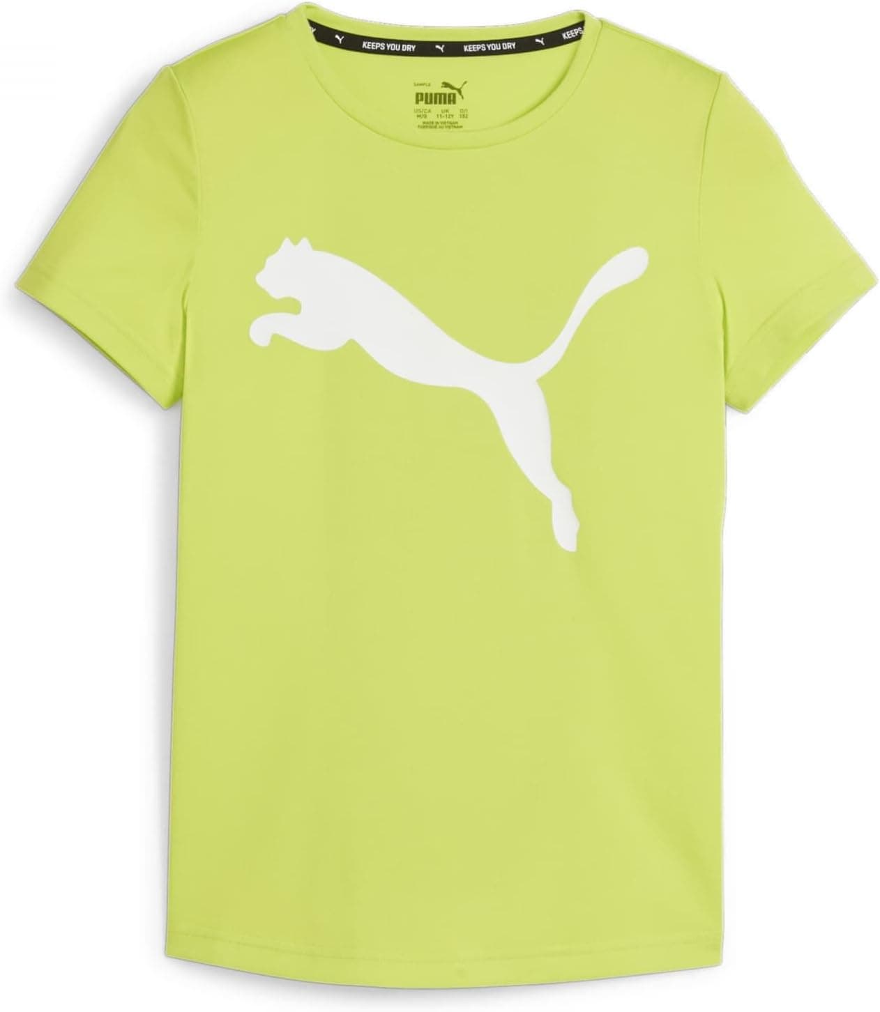 PUMA T-shirt Active Fille, T-shirt à manches courtes et col rond pour filles