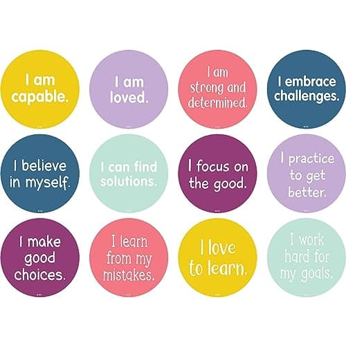 Spot On Lot de 12 marqueurs Positive Mindset, 10,2 cm