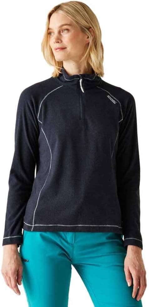Regatta Womens Montes Lightweight Half Zip Mini Stripe Micro Fleece,