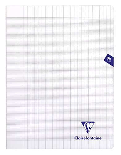 Clairefontaine 393361C Cahier Agrafé Incolore 24x32 96p Grands Carreaux