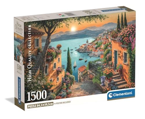 Puzzle 1500 Pièces Steps to Harbor Clementoni Compact Box 84x59 cm