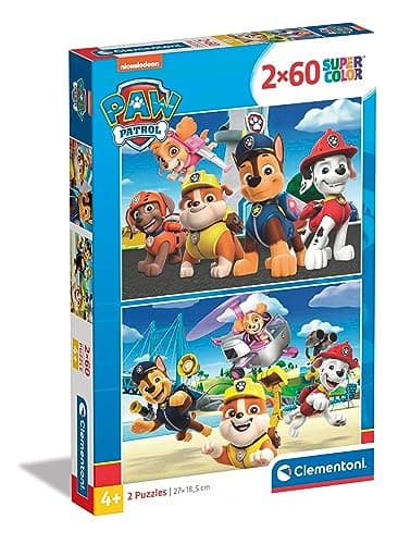 Coffret de 2 Puzzles Pat'Patrouille 60 Pièces en Carton Recyclé dès 4 Ans