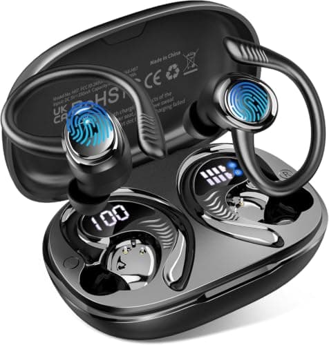 Ecouteurs Bluetooth sans Fil Sport 5.4, 60h Autonomie, IP7 Étanche