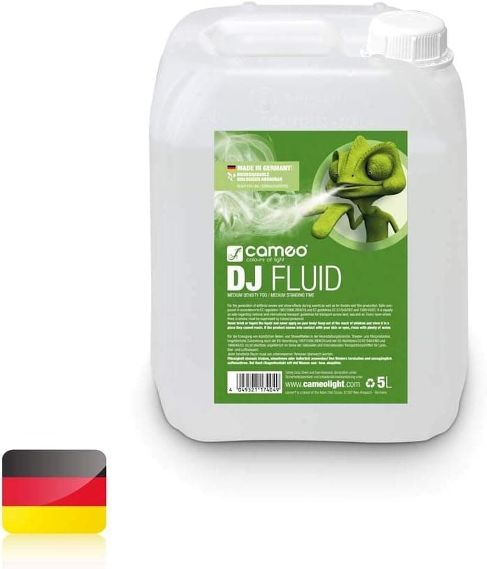 Cameo DJ FLUID 5 L - Liquide pour machines à fumée à densité et tenue moyennes 5 L