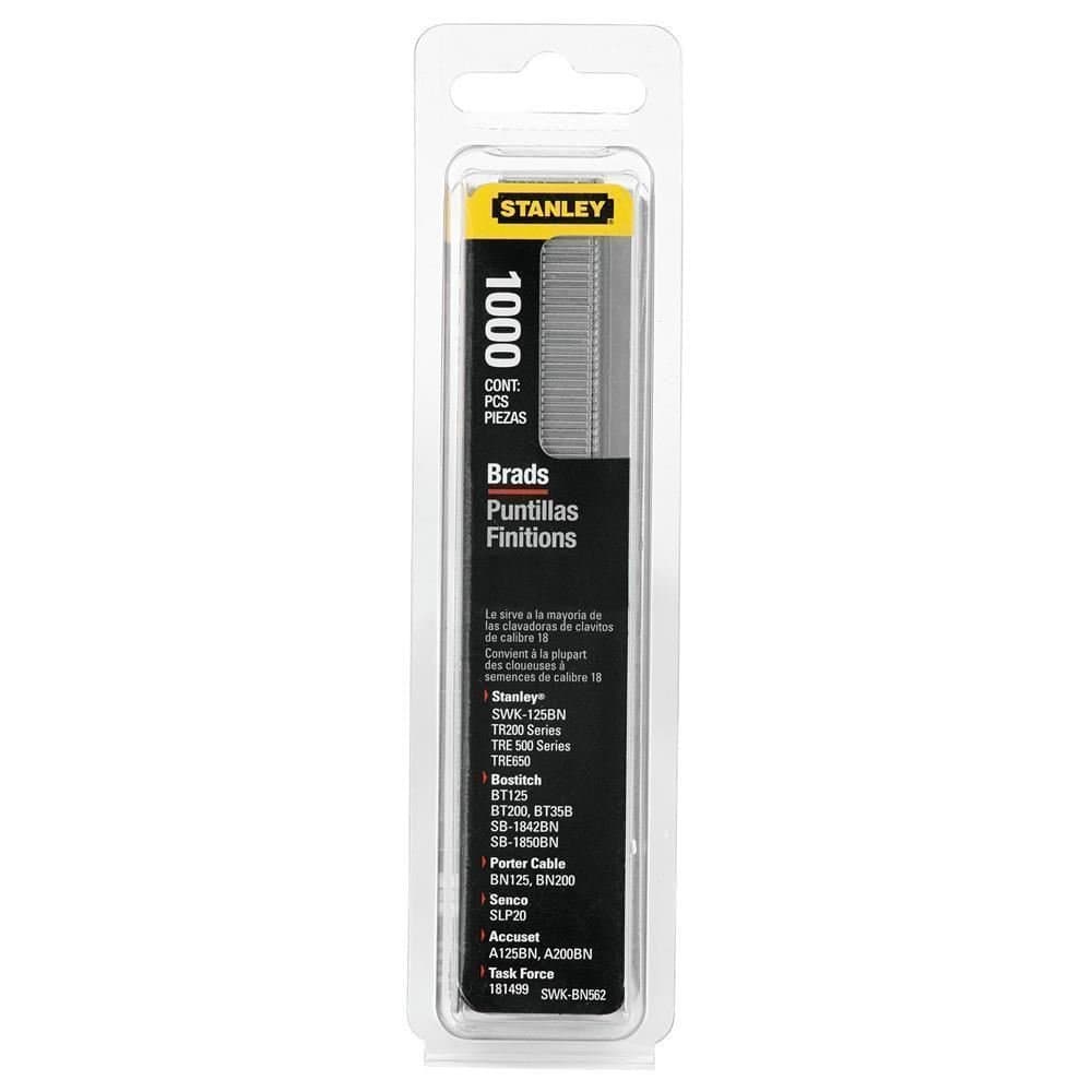 STANLEY 1-SWK-BN0625T Clous Type J-18GA, Argent, 15 mm