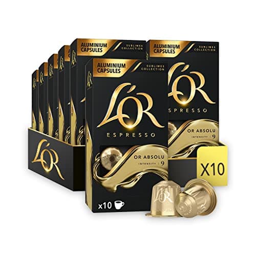 L'Or Espresso Café - 100 Capsules Or Absolu - Intensité 9